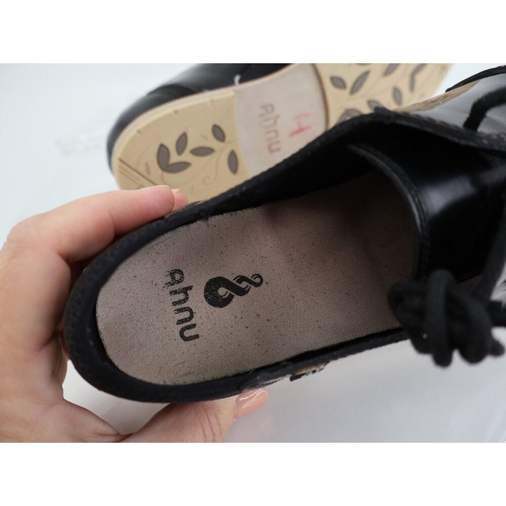 Ahnu Teva Womens Emery Leather Women's Size 8 Black Oxford Shoes Lace Up - Picture 9 of 13